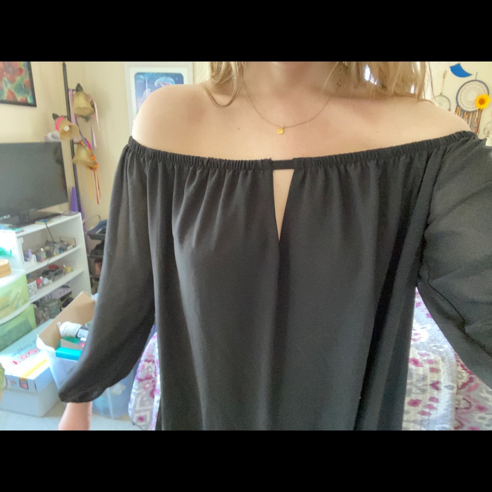 Black Off Shoulder Dress